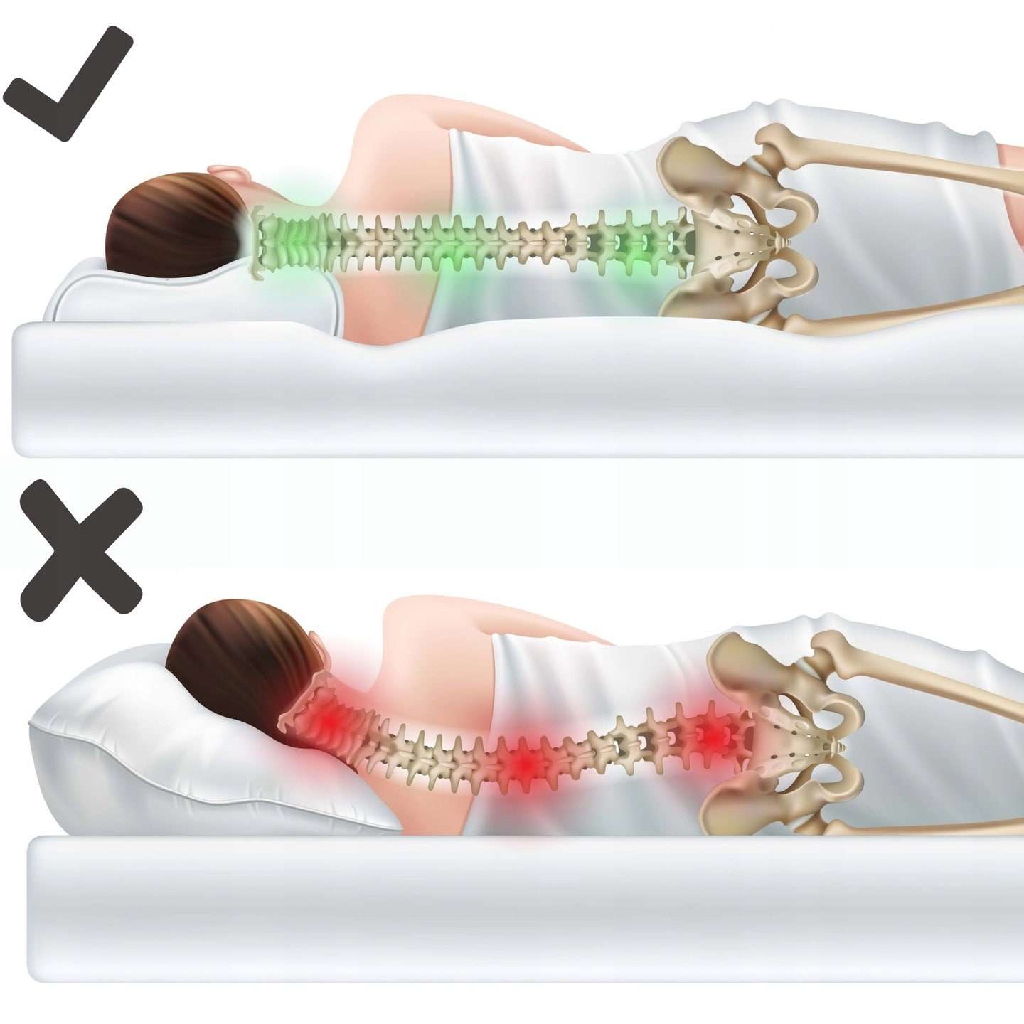 ortopedinės pagalvės poveikis nugarai