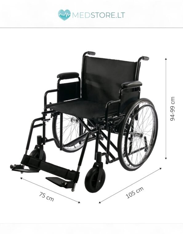 invalido vežimėlio išmatavimai
