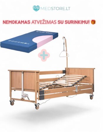 slaugos lova su čiužiniu